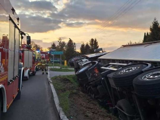 Kierowca ciężarowego volvo miał 2,2 promila alkoholu w wydychanym powietrzu.