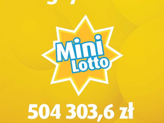 504 303,60 zł.– taka wygrana padła w piątkowym losowaniu Mini Lotto!