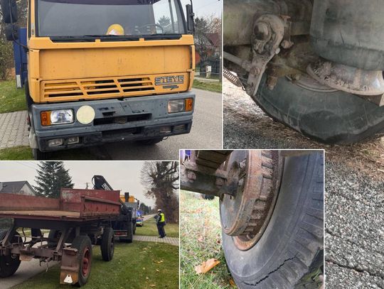 Krasnostawscy policjanci sprawdzali stan techniczny pojazdów.