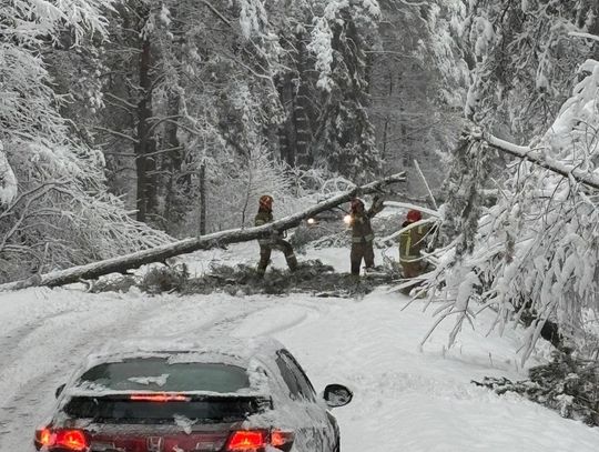 Ponad 80 razy wyjeżdżali w weekend zamojscy strażacy do zdarzeń związanych z opadami śniegu.