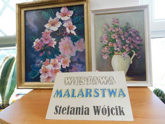 Aleksandrów: Wystawa malarstwa Stefanii Wójcik w bibliotece