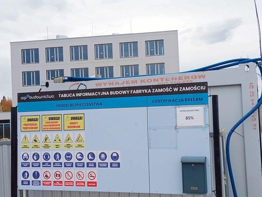 Budowa biurowca klasy A została wstrzymana z końcem października.