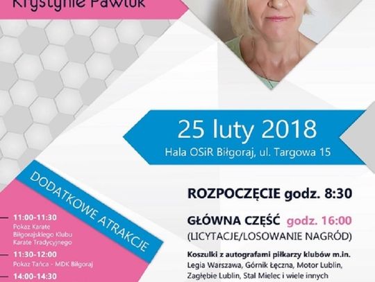 Biłgoraj: Charytatywny turniej dla Krystyny Pawluk w OSiR