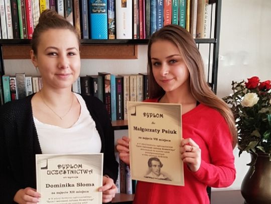 Biłgoraj: Humanistki z ZSBiO w czołówce konkursów polonistycznych