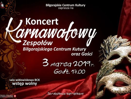 Biłgoraj: Karnawałowy koncert w BCK