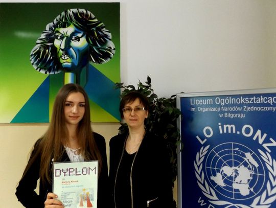 Biłgoraj: Martyna Kłosek z LO im. ONZ wygrała ogólnopolski konkurs graficzny