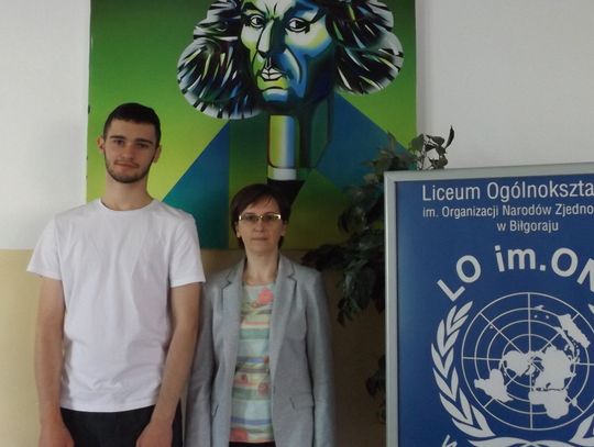 Biłgoraj: Międzynarodowy sukces młodego grafika z LO im. ONZ