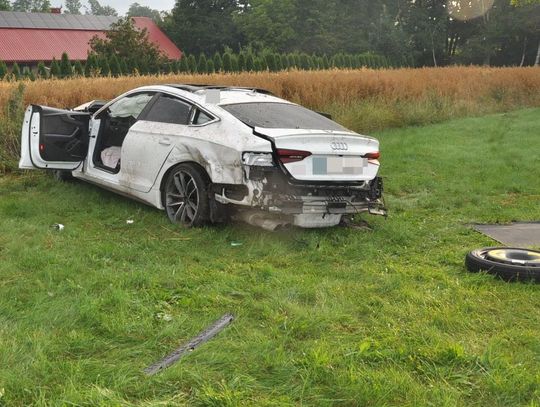 Biłgorajscy policjanci wyjaśniają okoliczności poważnego wypadku drogowego, do którego doszło w Biszczy. 19-letni kierowca Audi, znajdując się pod wpływem alkoholu, doprowadził do serii niebezpiecznych zdarzeń na drodze.