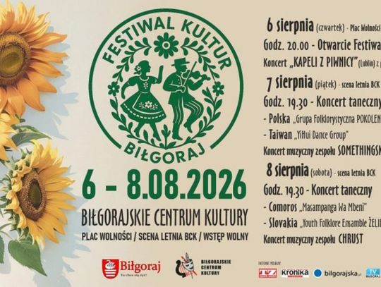 Polska, Słowacja, Tajwan i Komory – artyści z tych odległych zakątków świata spotkają się w Biłgoraju podczas XIII Festiwalu Kultur.