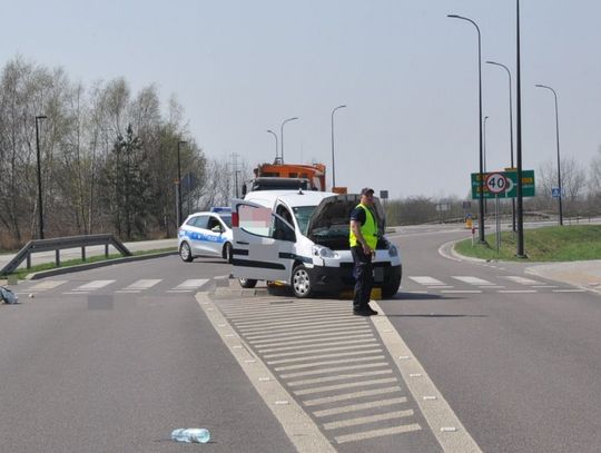 Biłgoraj: Wypadek na obwodnicy. Peugeot wjechał w rowerzystkę