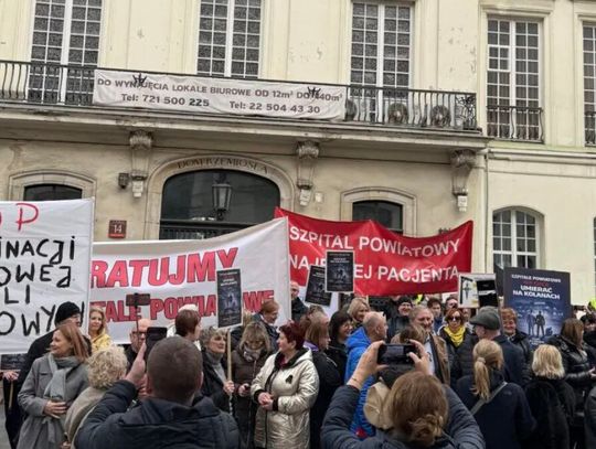 Poprzedni protest szpitali powiatowych odbył się 3 marca przed Ministerstwem Zdrowia.