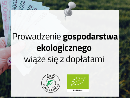 Dopłaty dla gospodarstwa ekologicznego.