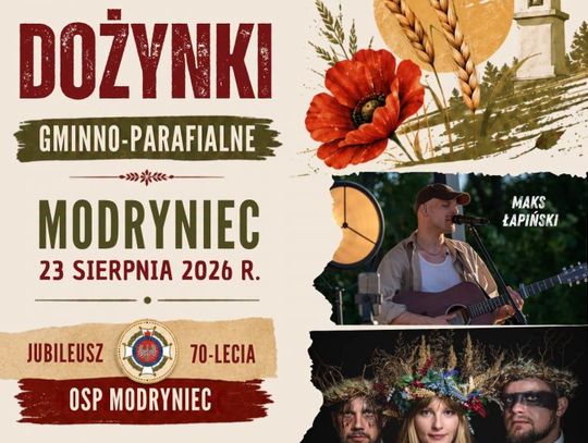 Dożynki w Modryńcu i jubileusz 70-lecia OSP. Będzie wielka feta!