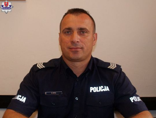 sierżant sztabowy Karol Kitka – dzielnicowy Komendy Miejskiej Policji w Zamościu