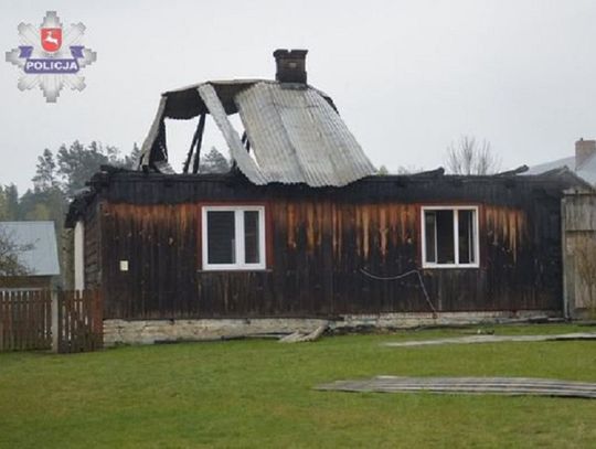 Gm. Biłgoraj: Pożar w Brodziakach. Spalił się dom. 62-letni mężczyzna nie żyje