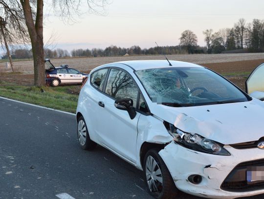 Gm. Biszcza: Wypadek w Bukowinie. Ford zderzył się z motorowerem
