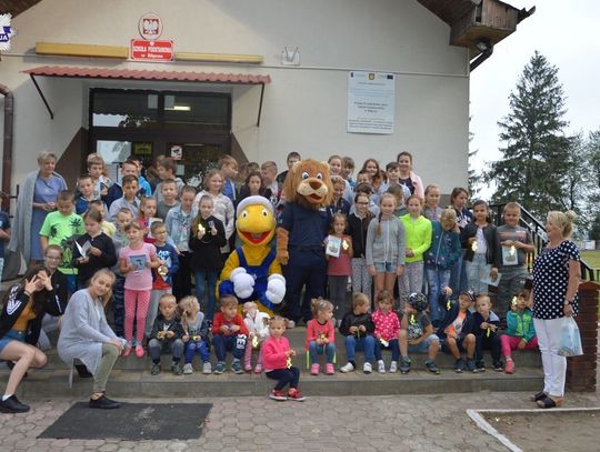 Gm. Hrubieszów: Mrówka i Lew na spotkaniu z dziećmi w Ślipczu