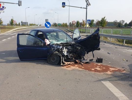 Gm. Hrubieszów: Wypadek w Teptiukowie. Trzy osoby poszkodowane