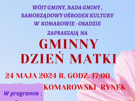 Gm. Komarów-Osada: Dzień Matki na rynku