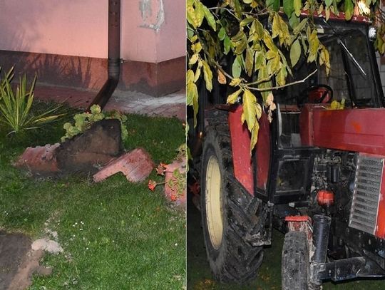 Gm. Szczebrzeszyn: Traktorem uderzył w dom