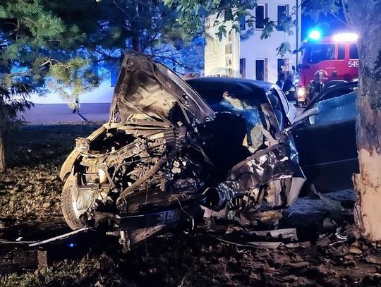 Gm. Telatyn: Samochód uderzył w drzewo. Pięć osób trafiło do szpitala