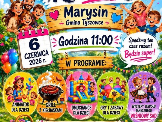 Piknik Rodzinny w Marysinie odbędzie się 6 czerwca.