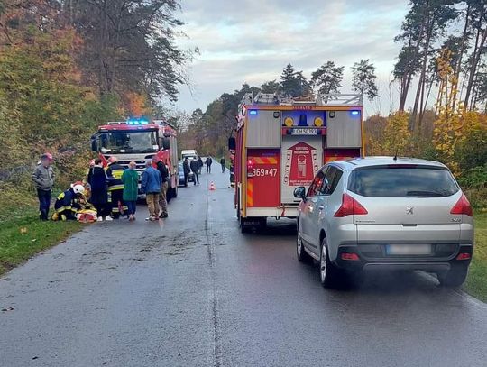 Gm. Wojsławice. Wypadła na zakręcie z drogi i uderzyła w drzewo