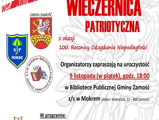 Gm. Zamość: Patriotyczna wieczernica w bibliotece