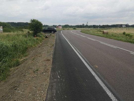 Tak wygląda nowe pobocze twarde w Mokrem.