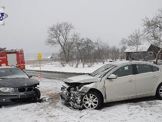 Gm. Zamość: Stłuczka w Lipsku. Opel wjechał w BMW