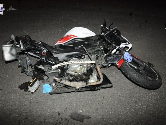 Gm. Zamość: Wypadek w Sitańcu. Ranny 16-letni motocyklista