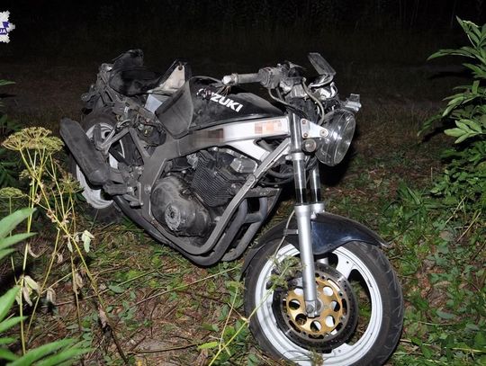 Gm. Zwierzyniec: Wypadek motocyklisty w Sochach. Jechał pijany i bez uprawnień