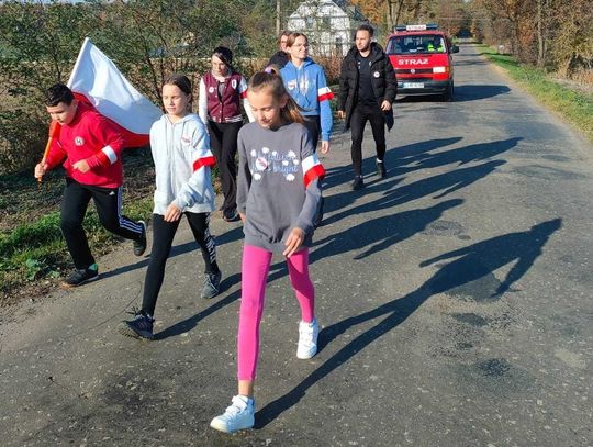 W gminie Hrubieszów tradycyjnie uczczono Święto Niepodległości biegiem sztafetowym.