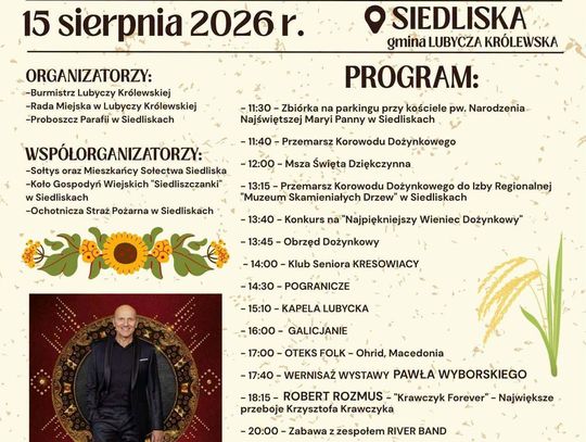 Gmina Lubycza Królewska zaprasza na święto plonów
