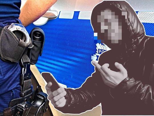 Mężczyzna kieruje groźby przez telefon.