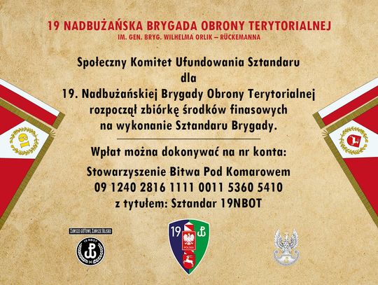 To wydarzenie zapisze się złotymi zgłoskami w historii 19. Nadbużańskiej Brygady Obrony Terytorialnej. Prezydent Rzeczypospolitej Polskiej podpisał akt nadania sztandaru dla tej młodej, ale dynamicznie rozwijającej się jednostki. T