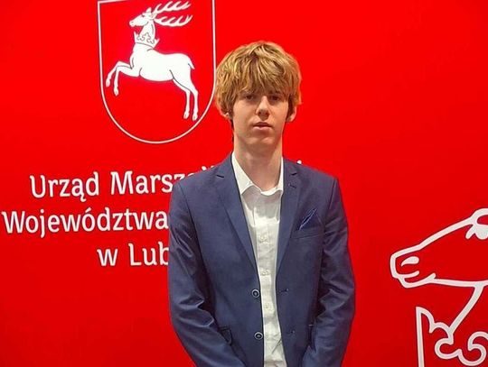 Adam Zawrotniak, uczeń Zespołu Szkół nr 1 w Hrubieszowie, otrzymał stypendium marszałka województwa lubelskiego.
