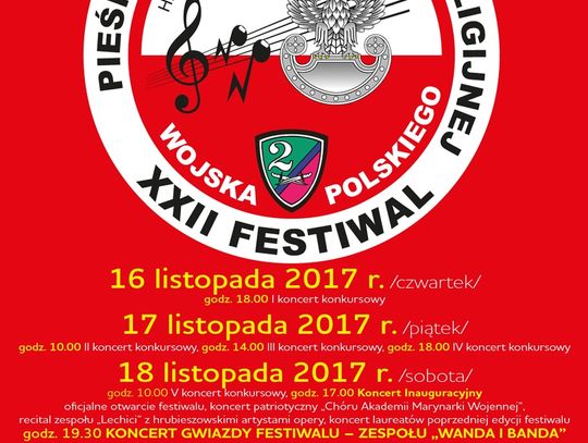 Hrubieszów: Dziś zaczyna się  Festiwal Pieśni Patriotycznej i Religijnej Wojska Polskiego. Będzie rekordowy