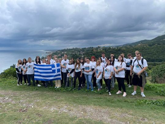 Uczniowie Zespołu Szkół numer 1 w Hrubieszowie na stażu w Grecji.