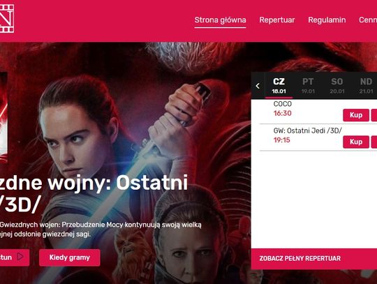 Hrubieszów: Nowa strona i bilety online. Dzięki dotacji dla Kina Plon