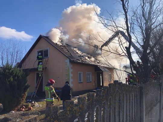 Hrubieszów: Pożar domu jednorodzinnego. Ogień wybuchł w piwnicy