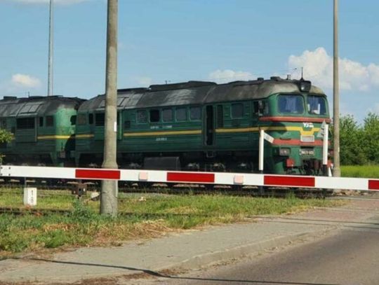 Przejazd kolejowy przy ul. Nowej w Hrubieszowie.