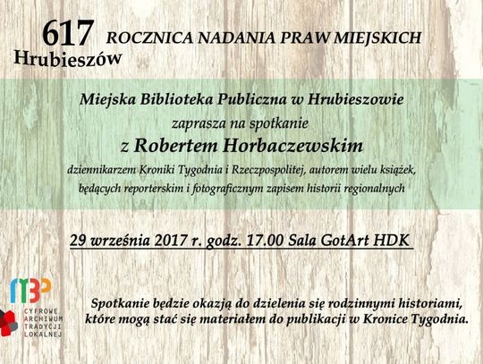 Hrubieszów: Spotkanie z Robertem Horbaczewskim w MBPHDK