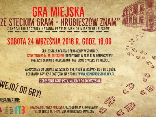 Hrubieszów: Zagraj w Grę Miejską