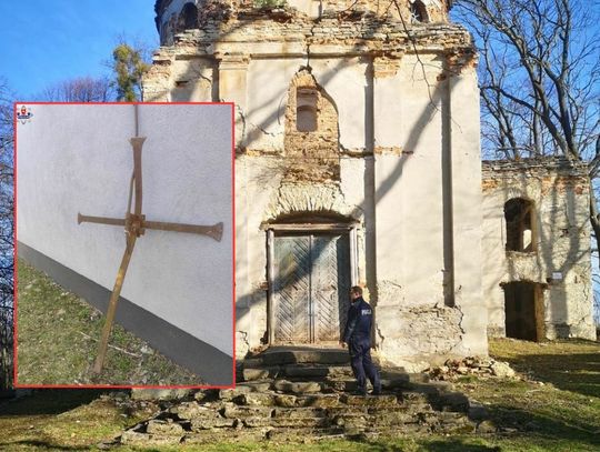Mieszkaniec gminy Lubycza Królewska ukradł z cerkwi metalowy krzyż. Mieszkańcy nie puścili go z łupem. Wezwali policję.