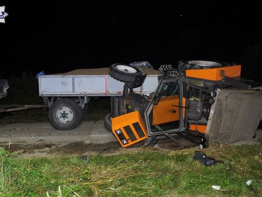 Komarów-Osada: Ciągnik przewrócił się na górce i przygniótł traktorzystę