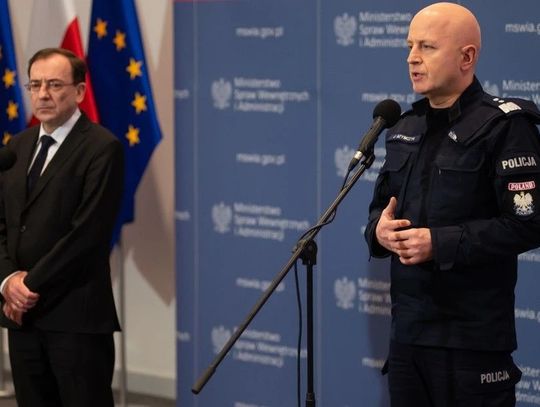 Od lewej: Minister Mariusz Kamiński i gen. Jarosław Szymczyk