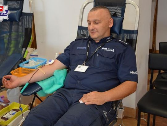 Krasnystaw: oddali krew dla policjanta