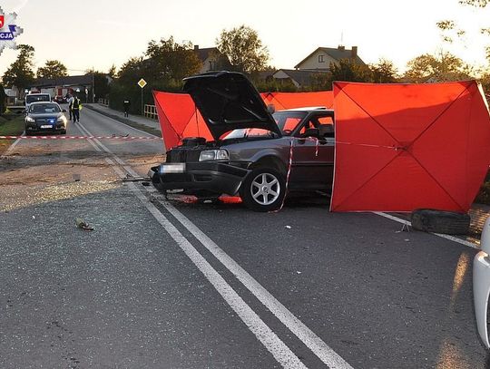 Łukowa: Tragiczny finał zdarzenia drogowego. 22-latek nie żyje