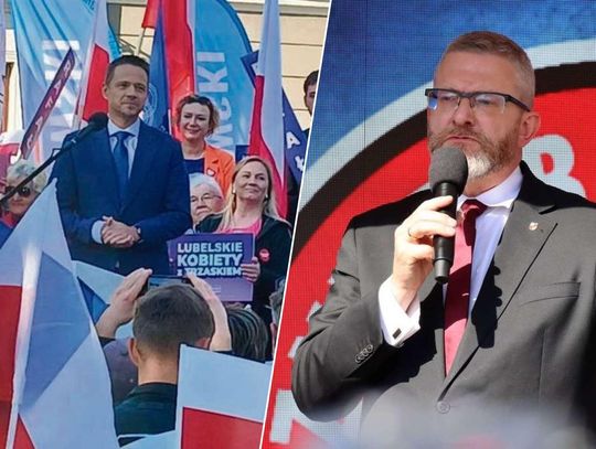 Maj 2025: Trzaskowski i Braun w Zamościu. Andrzej Duda w Tomaszowie Lubelskim